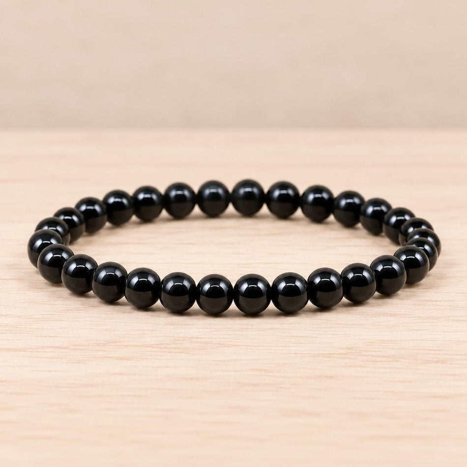 Bracelet 6mm Onyx A (Brésil) - Nature Minérale