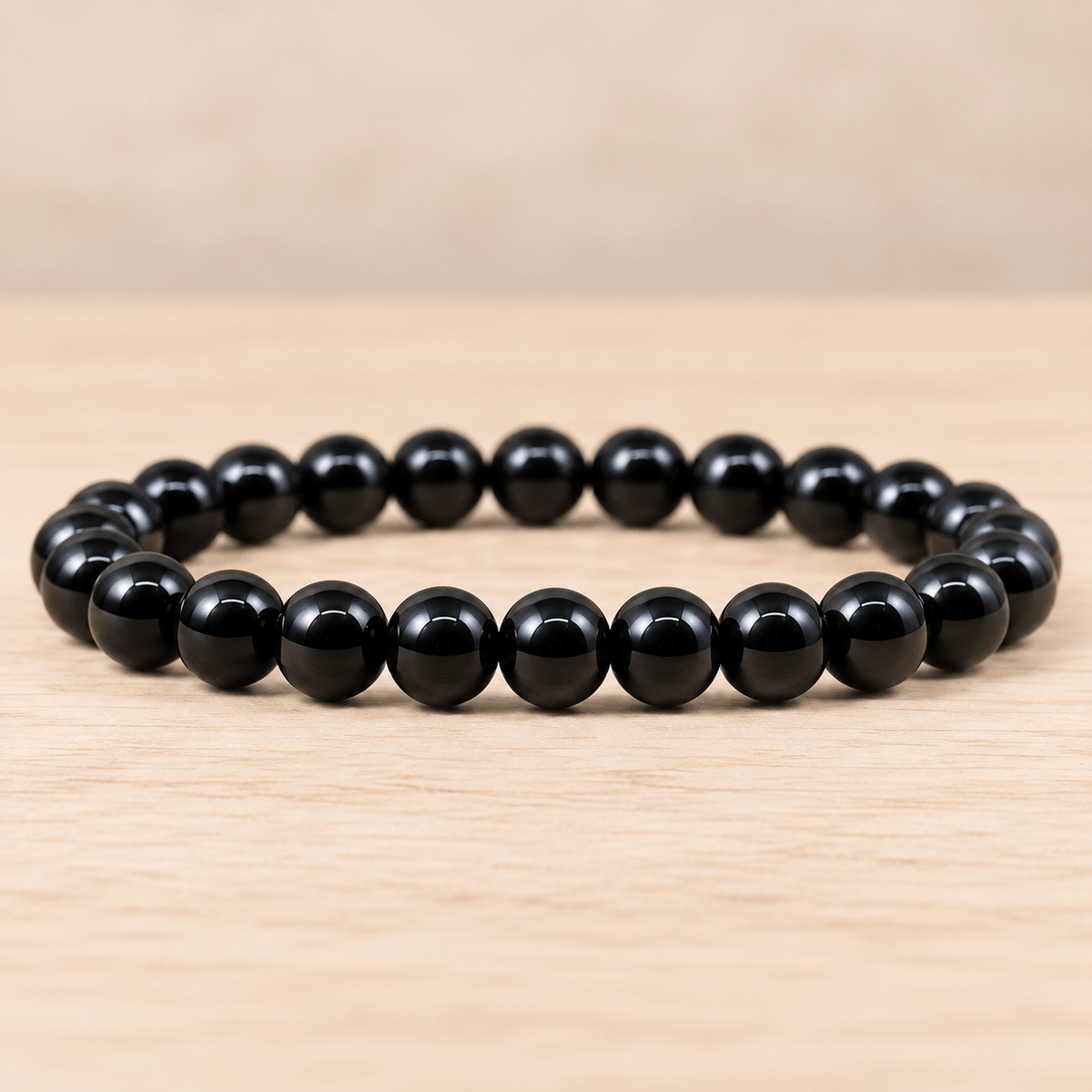 Bracelet 8mm Onyx A - Nature Minérale