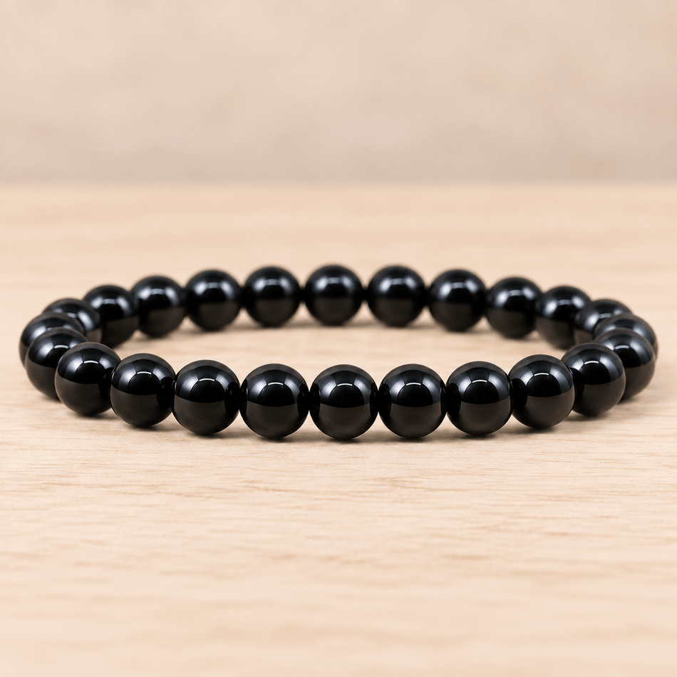 Bracelet 8mm Onyx A - Nature Minérale