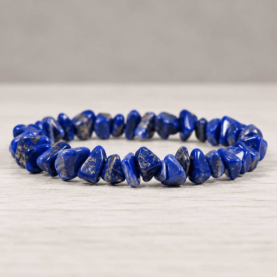 Bracelet Baroque Lapis Lazuli AA(Afghanistan) - Nature Minérale