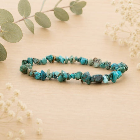Bracelet Baroque Turquoise du Tibet - Nature Minérale