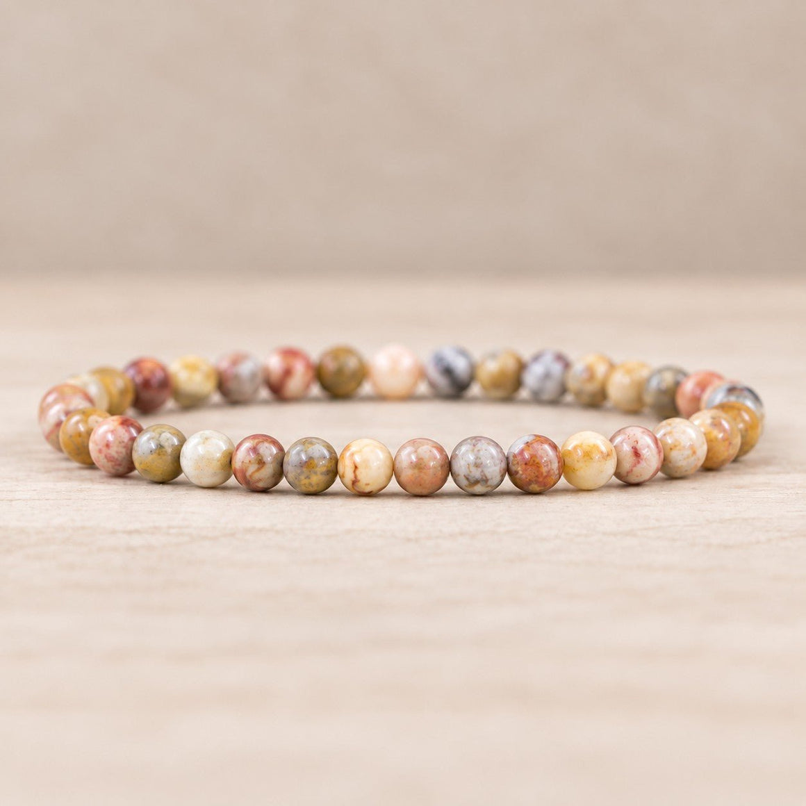 Bracelet Boule 06mm Agate Crazy Lace AA (Mexique) - Nature Minérale