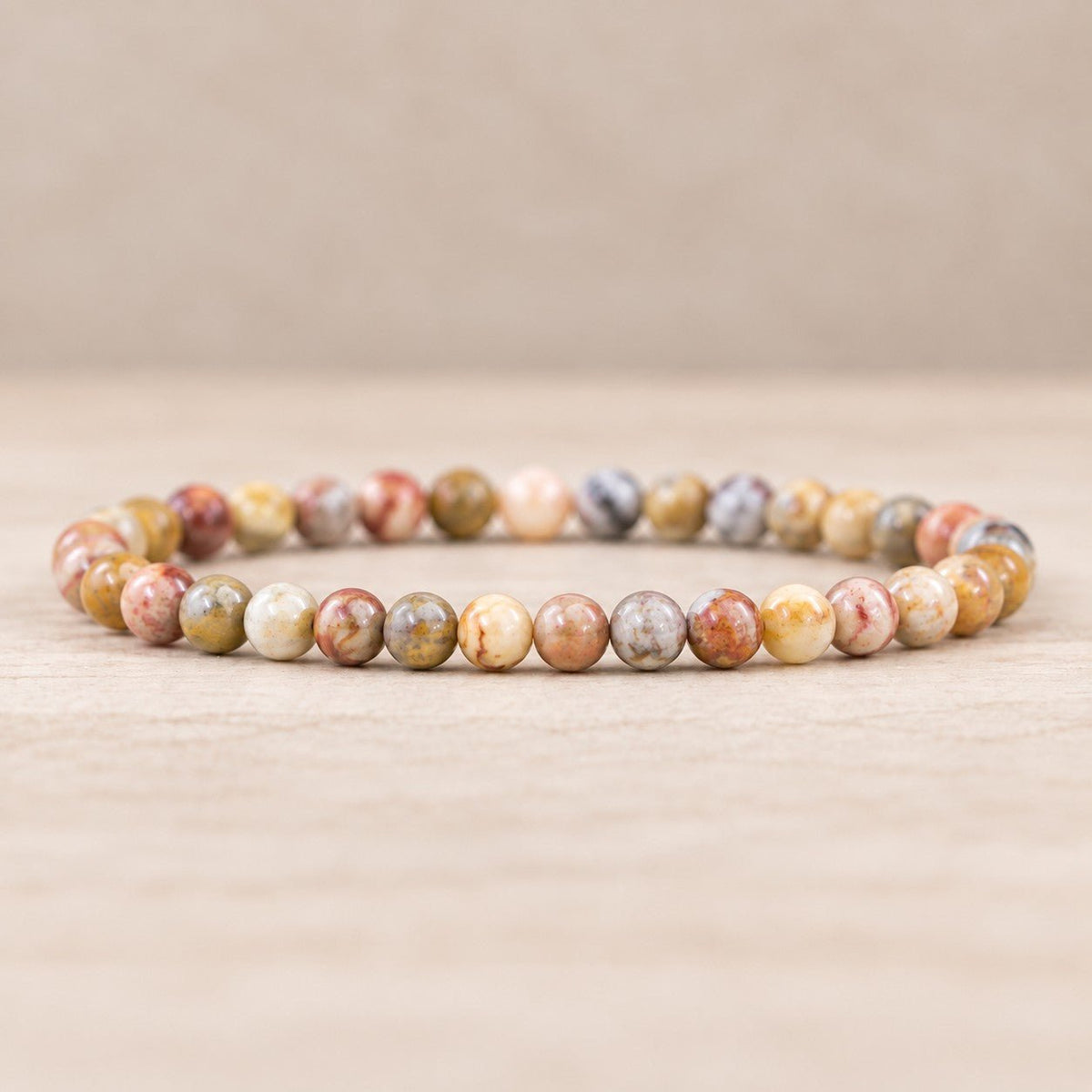 Bracelet Boule 06mm Agate Crazy Lace AA (Mexique) - Nature Minérale
