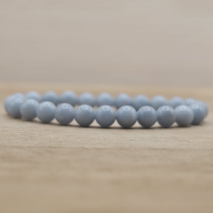 Bracelet Boule 08mm Angélite A (Pérou) - Nature Minérale