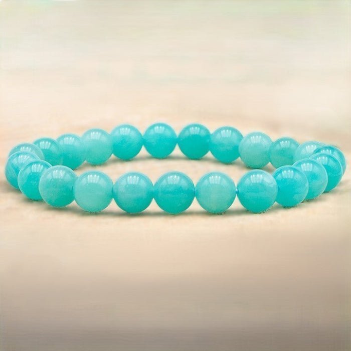 Bracelet Boule Amazonite 08mm AA (Pérou) - Nature Minérale
