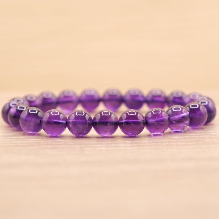 Bracelet Boule Améthyste 08mm AAA (Brésil) - Nature Minérale