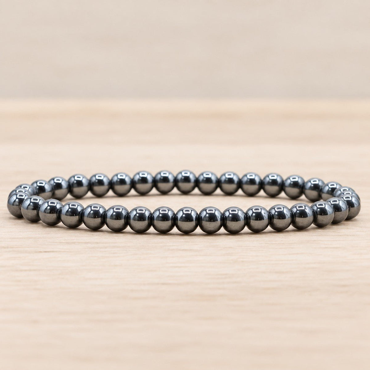 Bracelet Boule Hématite A 06mm (Chine) - Nature Minérale