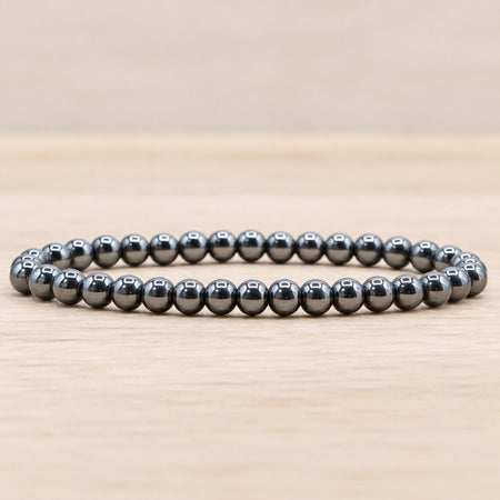 Bracelet Boule Hématite A 06mm (Chine) - Nature Minérale