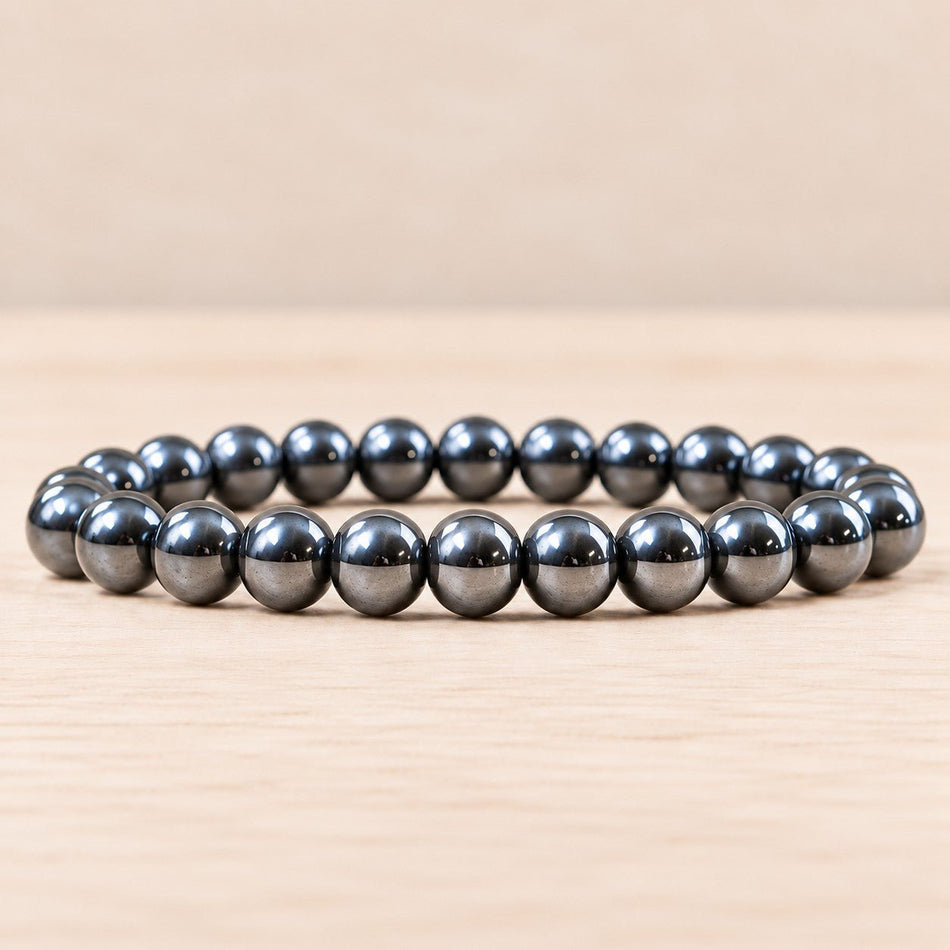 Bracelet Boule Hématite A 08mm (Chine) - Nature Minérale