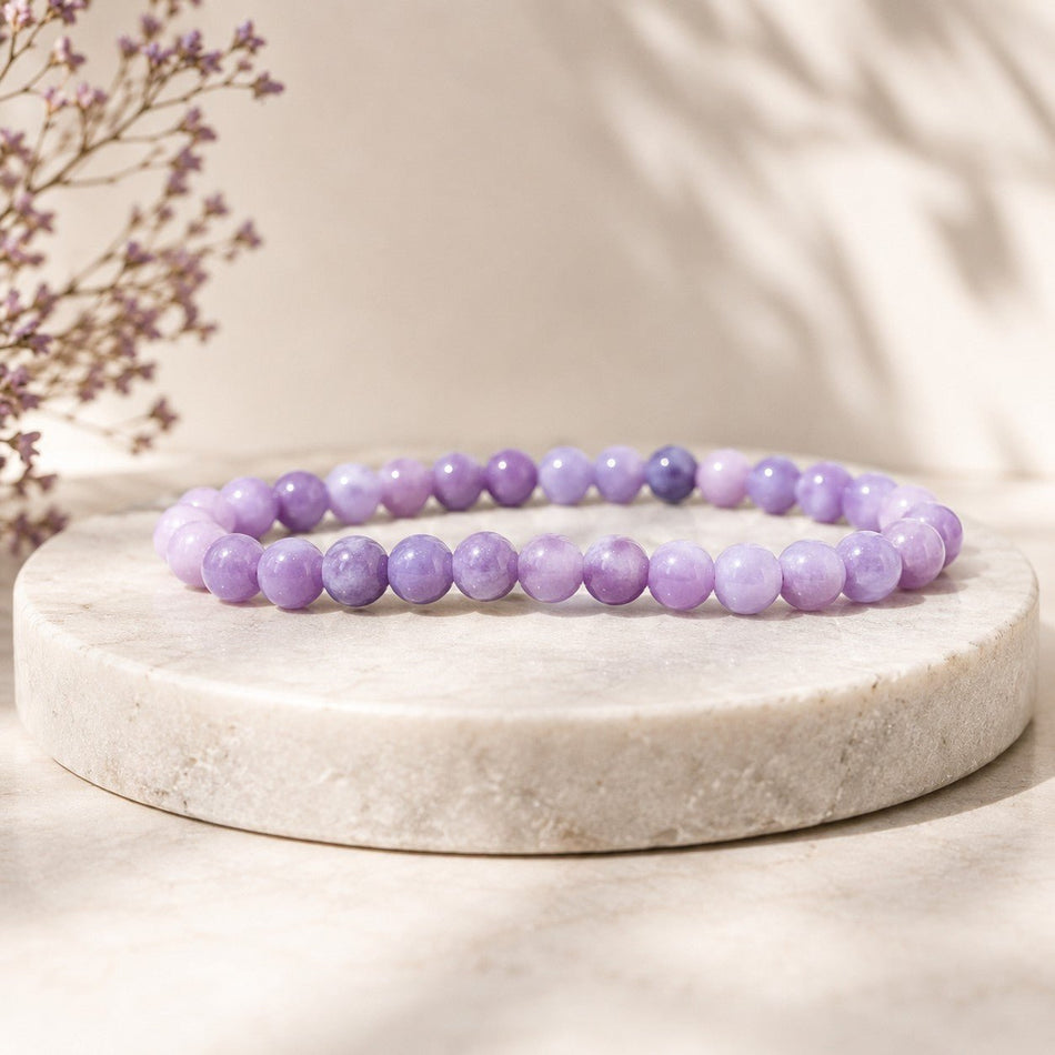 Bracelet Boule Lépidolite A+ 06mm (Madagascar) - Nature Minérale
