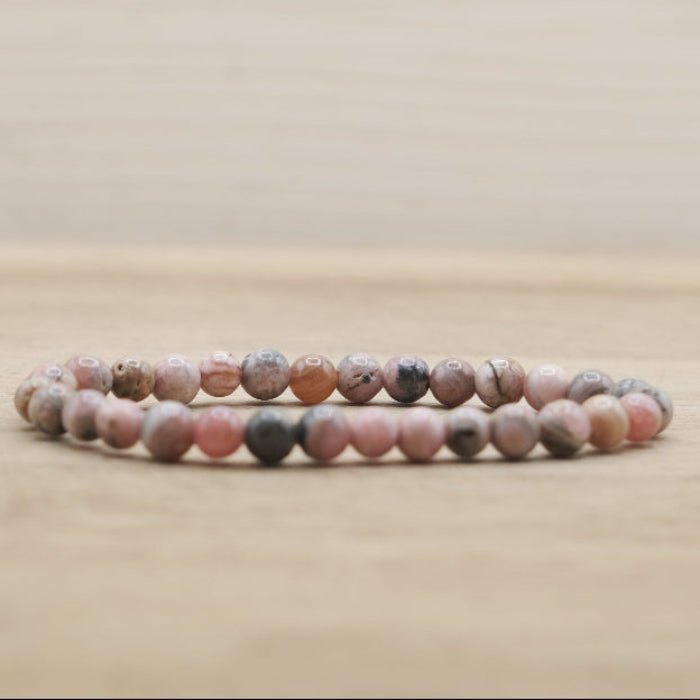 Bracelet Boule Rhodochrosite A 6mm (Argentine) - Nature Minérale