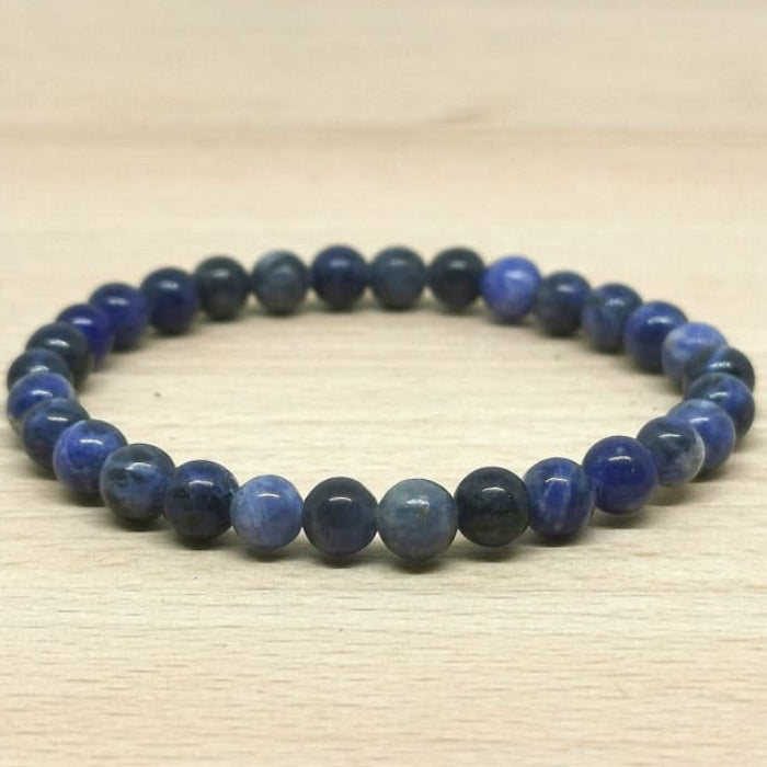 Bracelet Boule Sodalite 06mm A (Brésil) - Nature Minérale