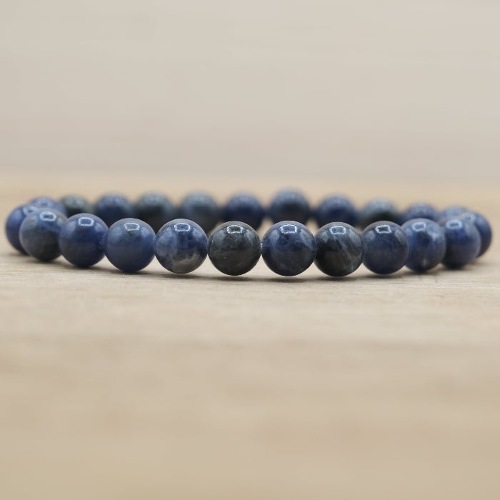 Bracelet Boule Sodalite 08mm (Brésil) - Nature Minérale