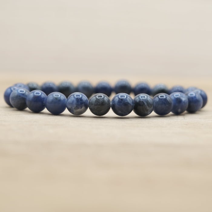 Bracelet Boule Sodalite 08mm (Brésil) - Nature Minérale