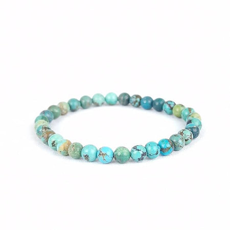 Bracelet Boule Turquoise Du Tibet A 6mm - Nature Minérale