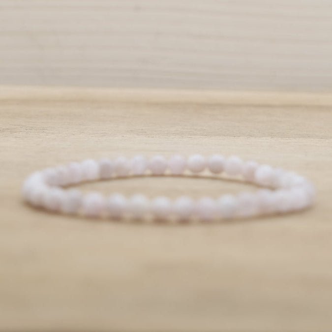 Bracelet Kunzite A Boules 5 - 6mm (Brésil) - Nature Minérale