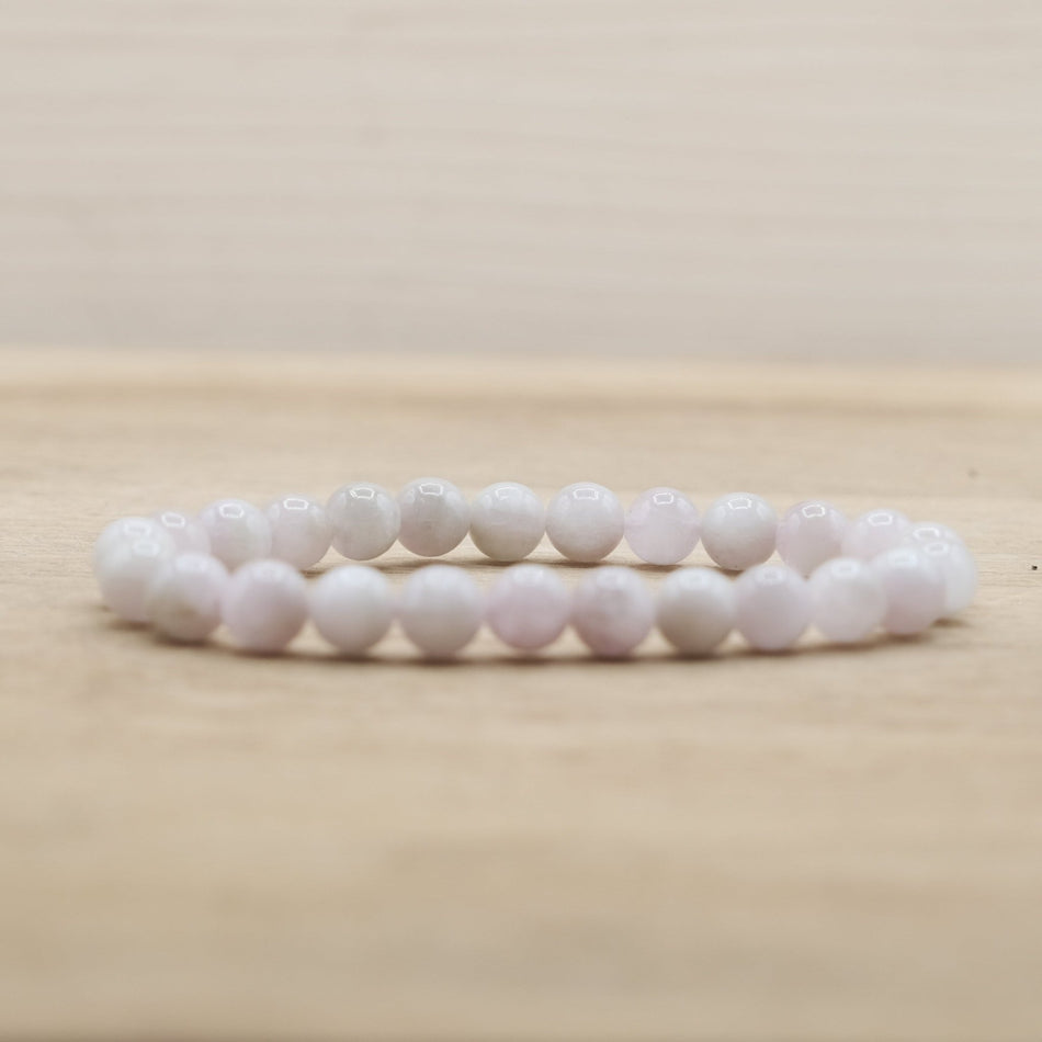 Bracelet Kunzite A Boules 8mm (Brésil) - Nature Minérale