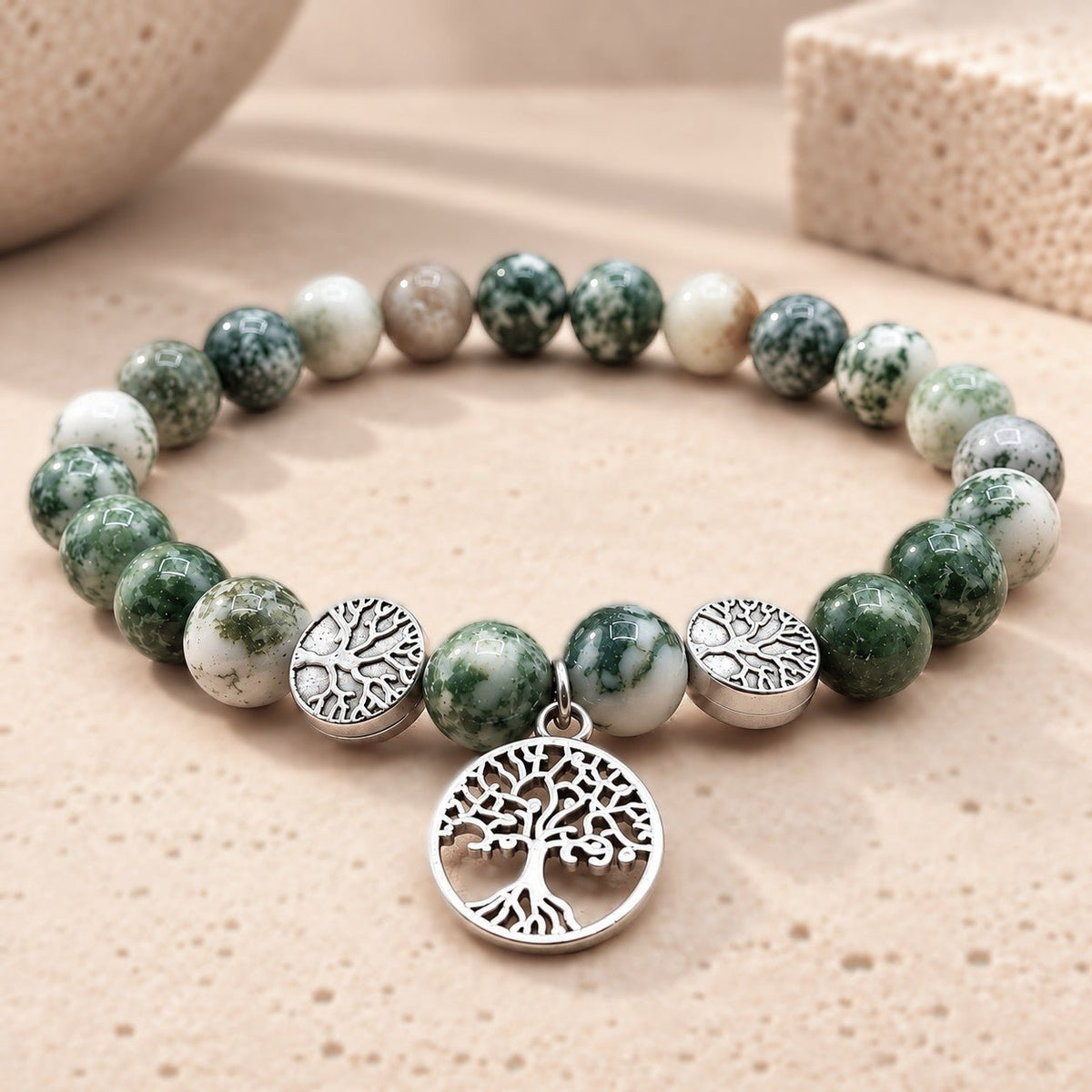 Bracelet "Life" Agate Arbre A - Nature Minérale