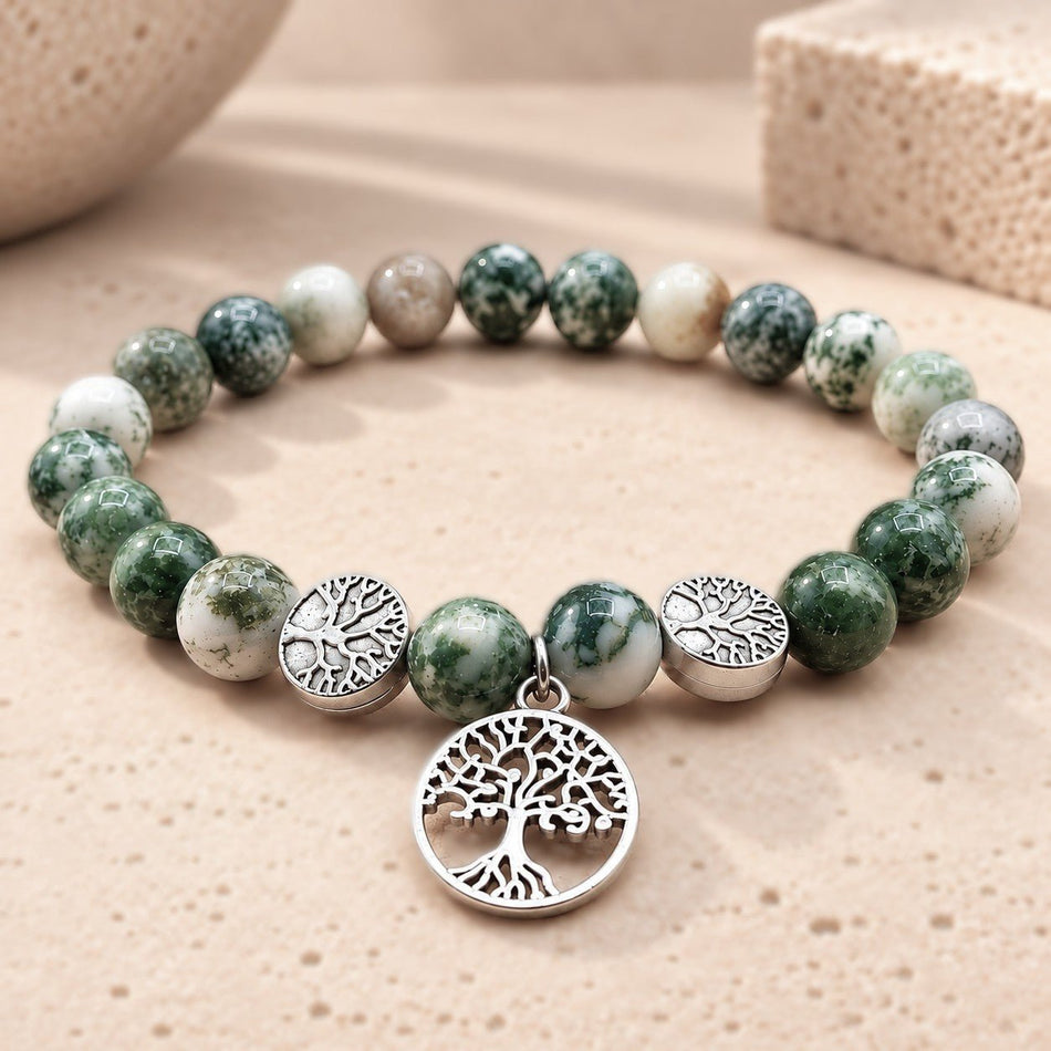 Bracelet "Life" Agate Arbre A - Nature Minérale