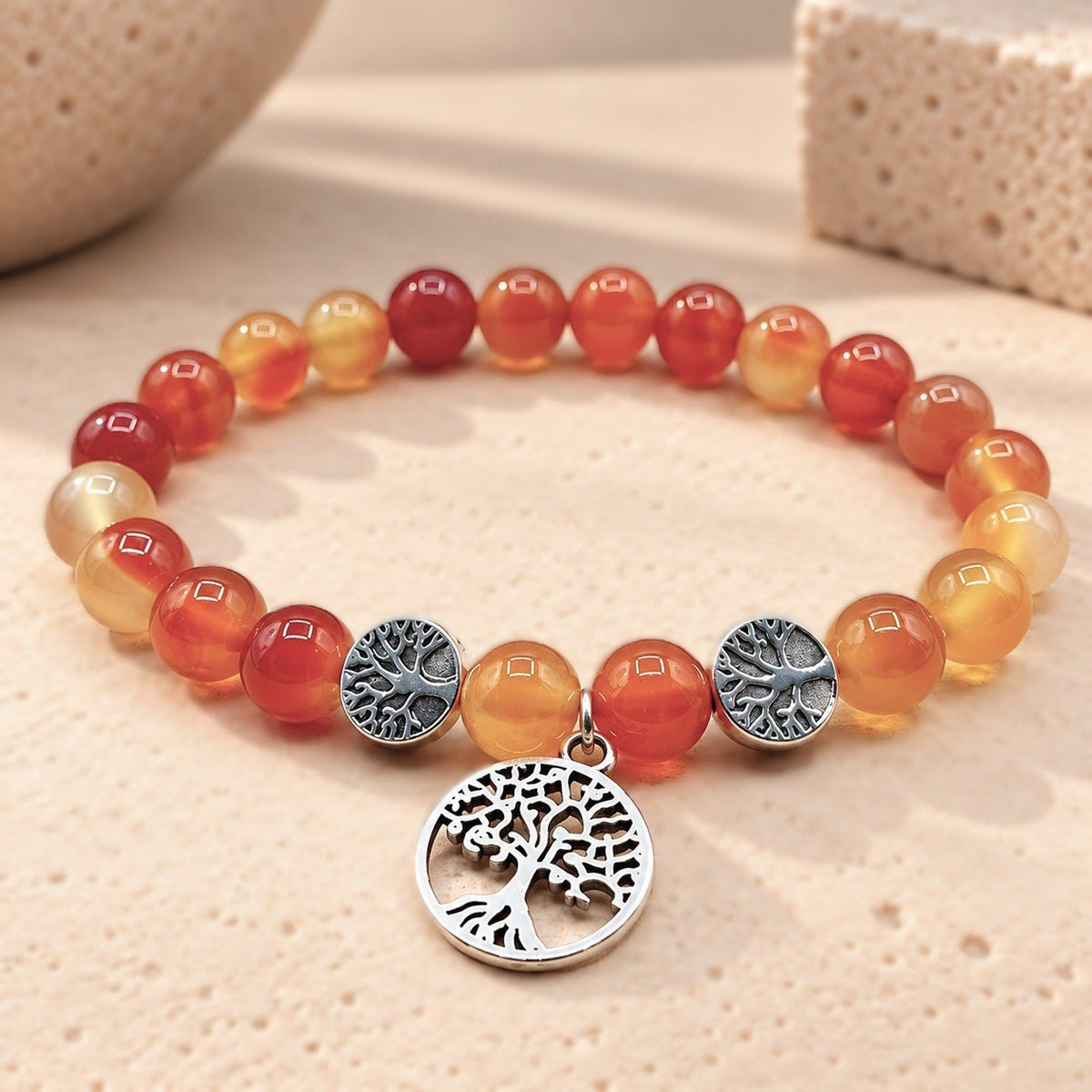 Bracelet "Life" Cornaline - Nature Minérale