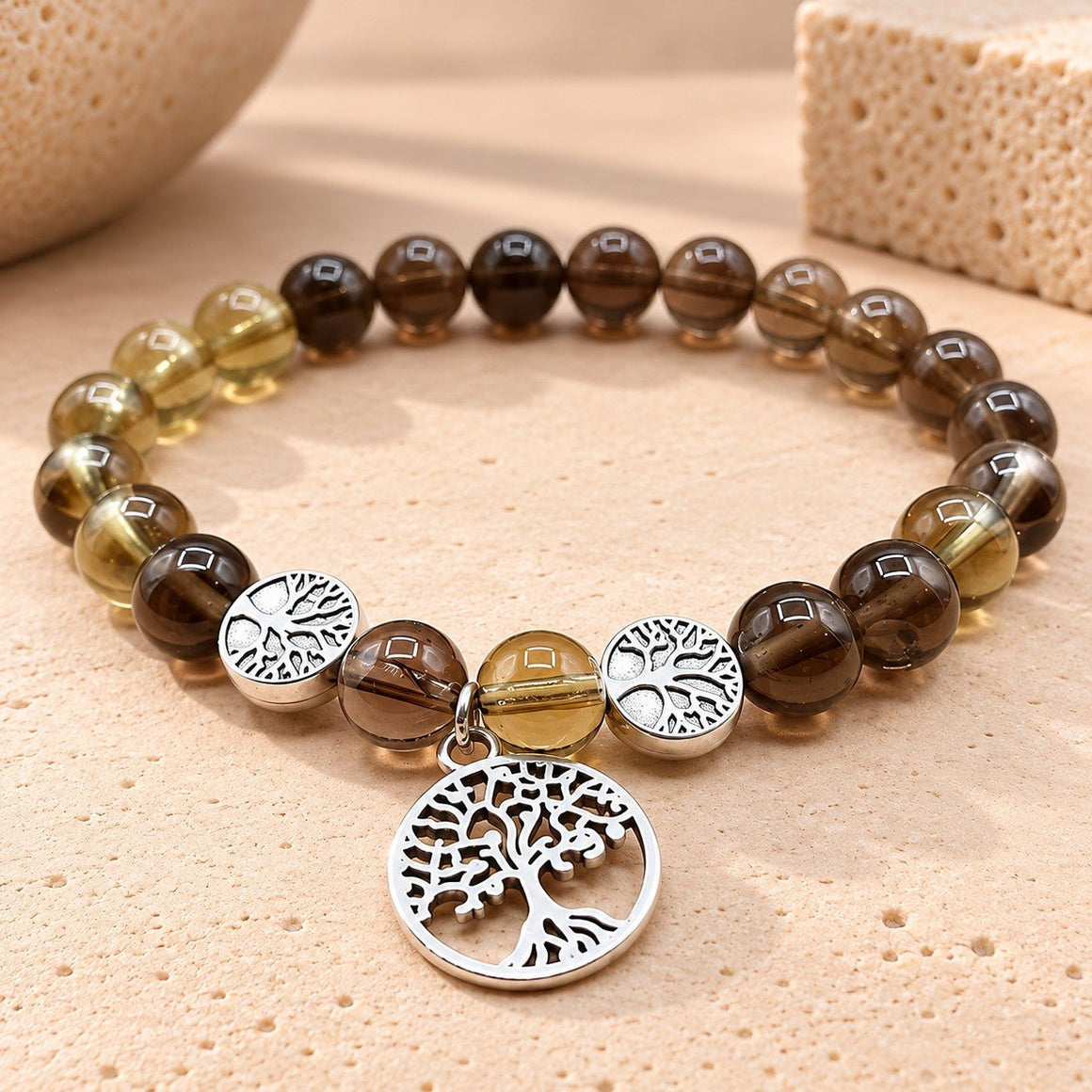 Bracelet "Life" Cristal de Roche Fumé - Nature Minérale