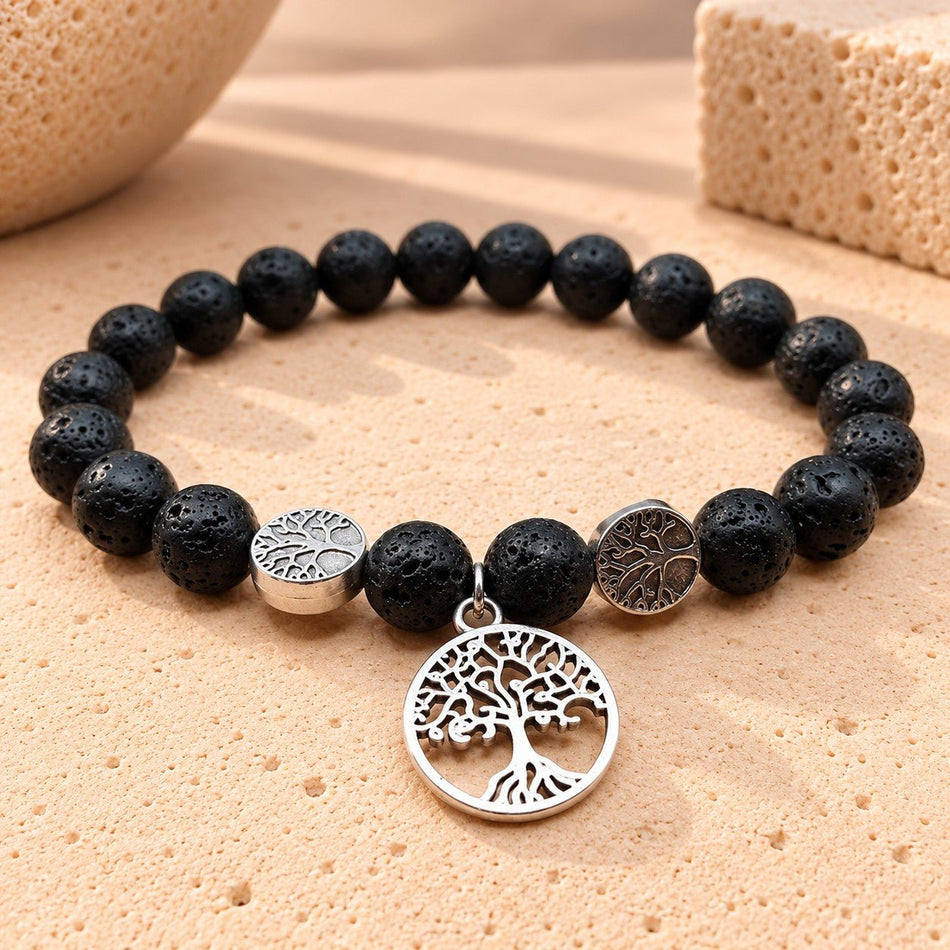 Bracelet "Life" Pierre de Lave - Nature Minérale