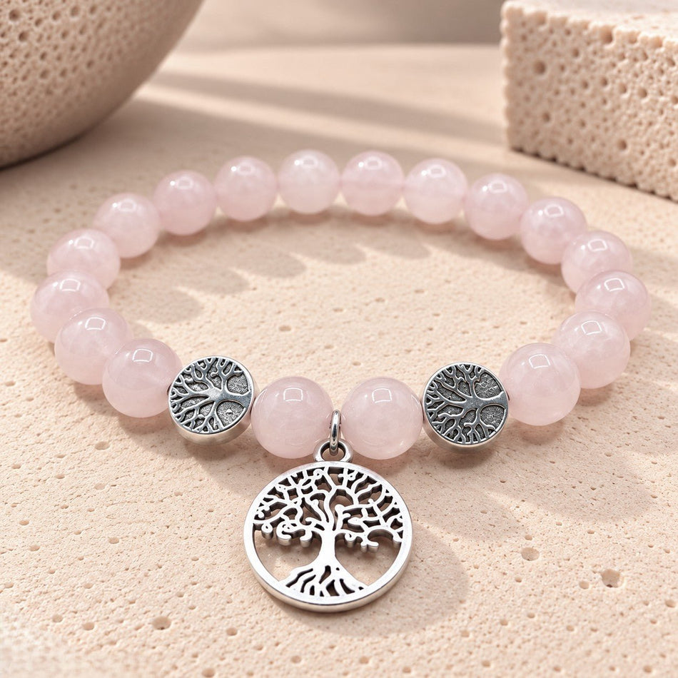 Bracelet "Life" Quartz Rose - Nature Minérale