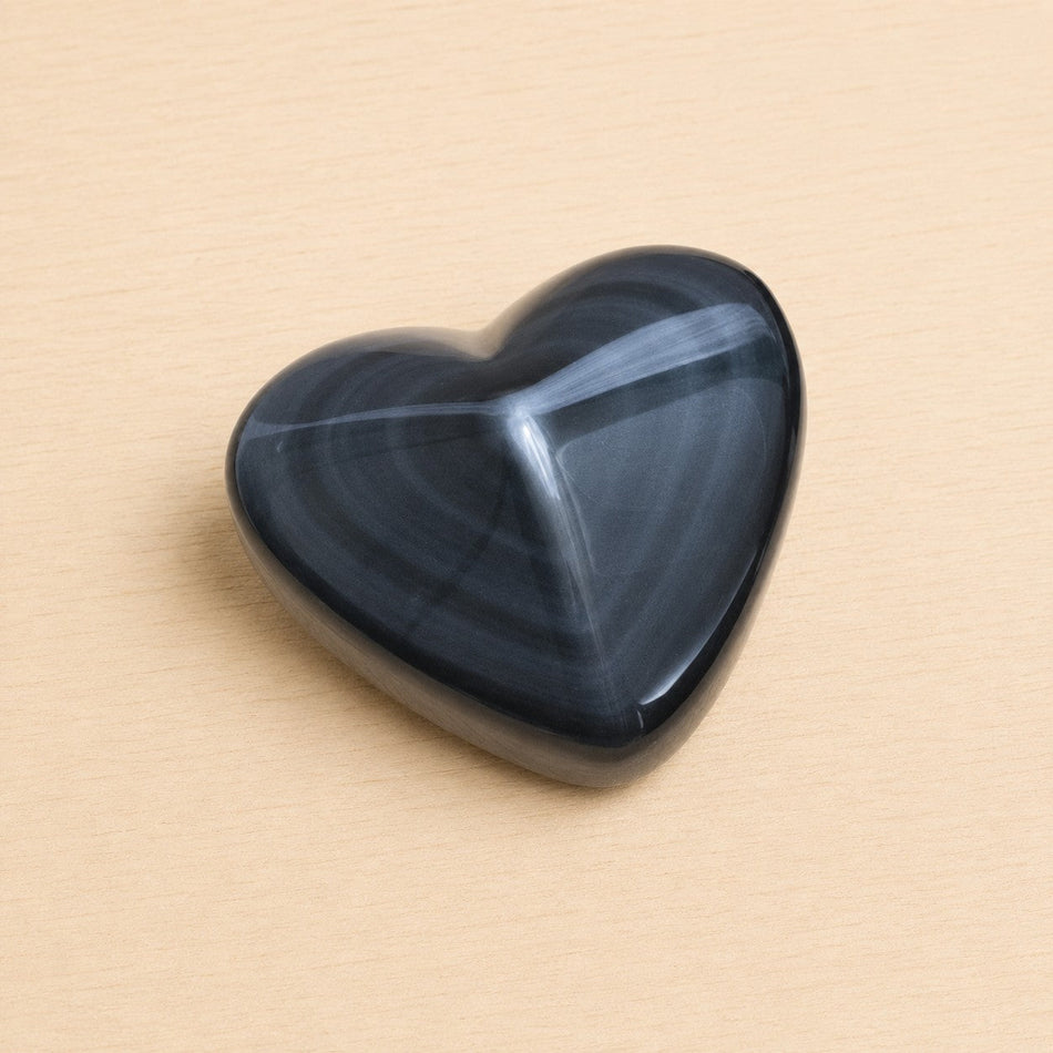 Cœur Obsidienne Œil Céleste AA 40/50mm (Mexique) - Nature Minérale