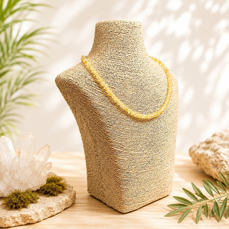 Collier Citrine Chauffée - Boules 06mm - Nature Minérale