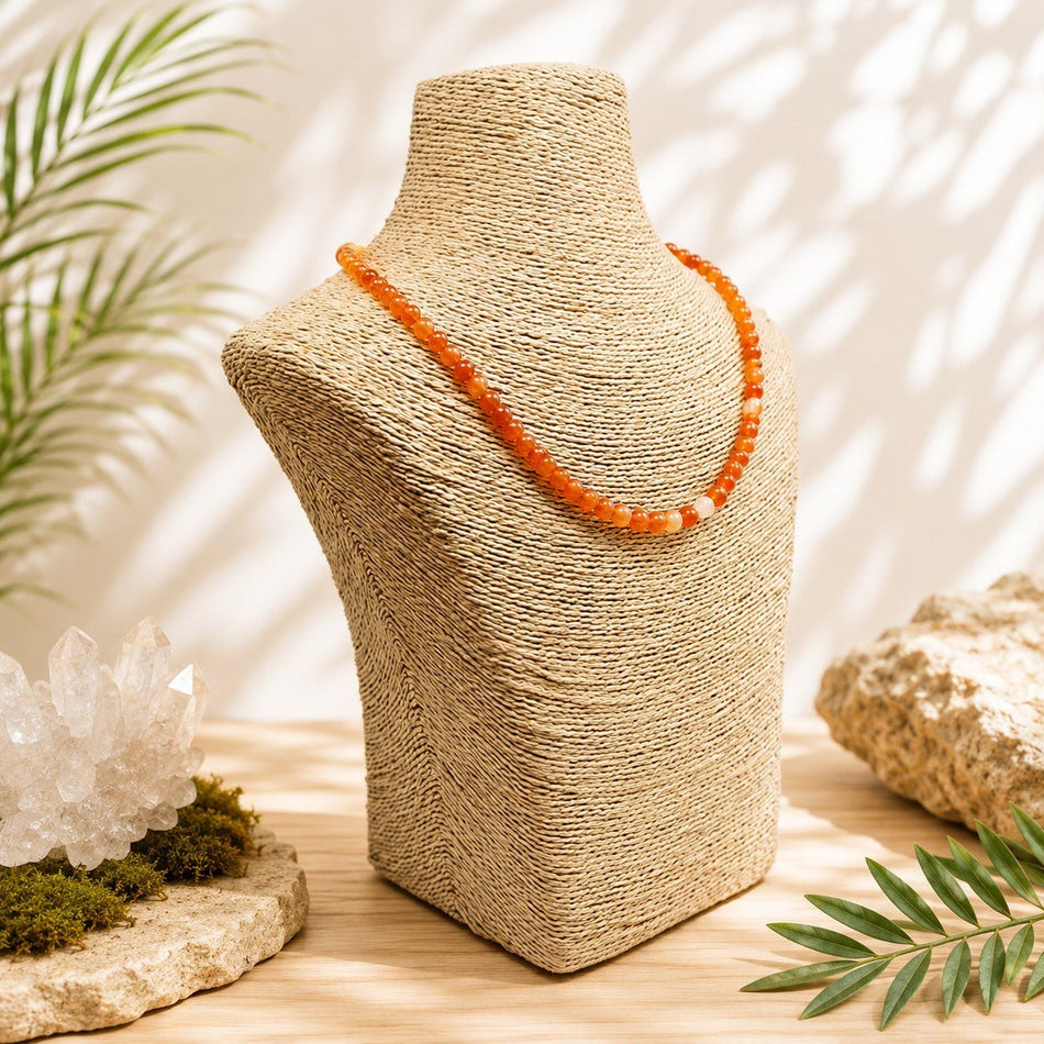 Collier Cornaline - Boules 06mm A - Nature Minérale
