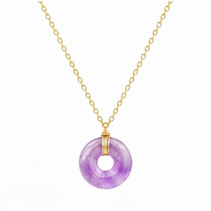 Collier donut en Améthyste A (Brésil) - Nature Minérale