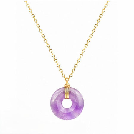 Collier donut en Améthyste A (Brésil) - Nature Minérale