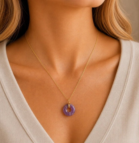 Collier donut en Améthyste A (Brésil) - Nature Minérale