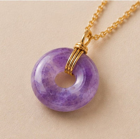 Collier donut en Améthyste A (Brésil) - Nature Minérale