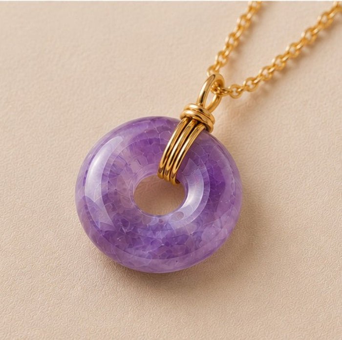 Collier donut en Améthyste A (Brésil) - Nature Minérale