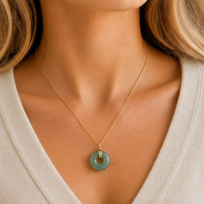 Collier donut en Aventurine A (Brésil) - Nature Minérale