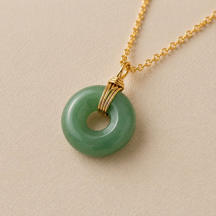Collier donut en Aventurine A (Brésil) - Nature Minérale