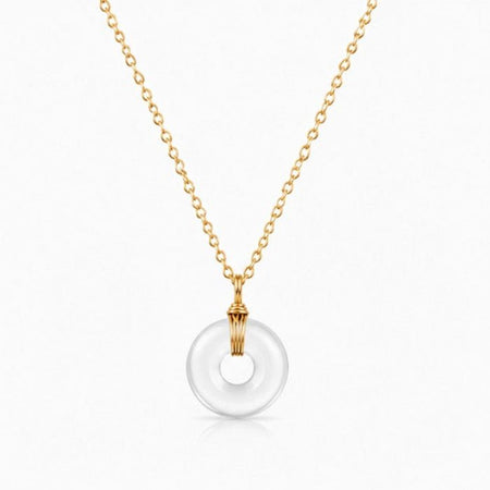 Collier donut en Cristal de roche (Brésil) - Nature Minérale