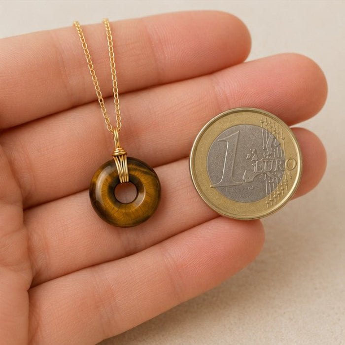 Collier donut en Œil de tigre (Afrique du Sud) - Nature Minérale