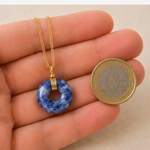 Collier donut en Sodalite (Brésil) - Nature Minérale