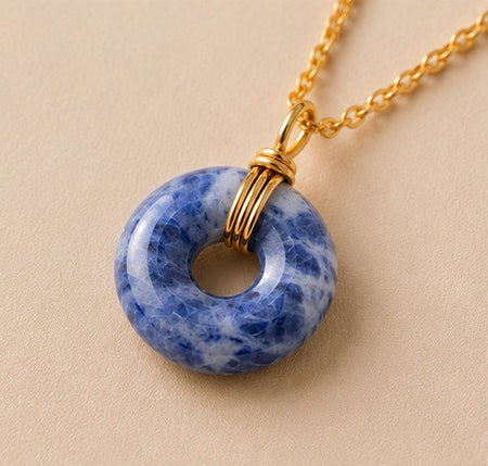 Collier donut en Sodalite (Brésil) - Nature Minérale