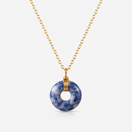Collier donut en Sodalite (Brésil) - Nature Minérale