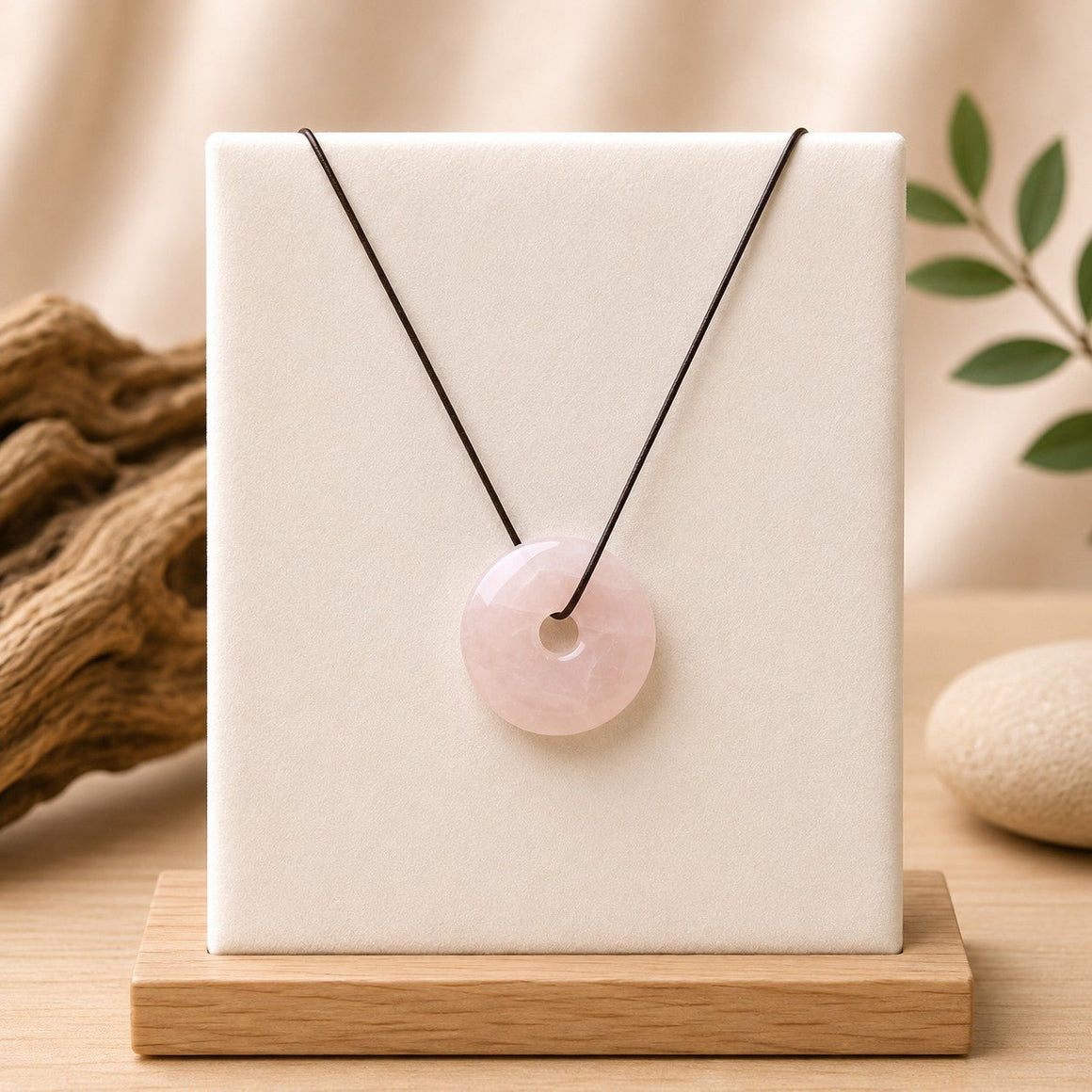 Donut en Quartz Rose (Brésil) - Nature Minérale