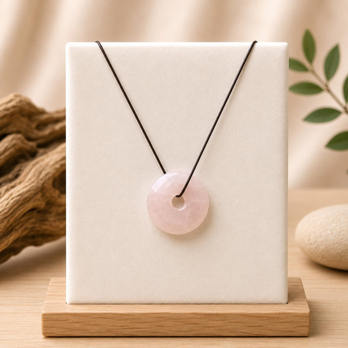 Donut en Quartz Rose (Brésil) - Nature Minérale