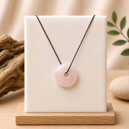 Donut en Quartz Rose (Brésil) - Nature Minérale