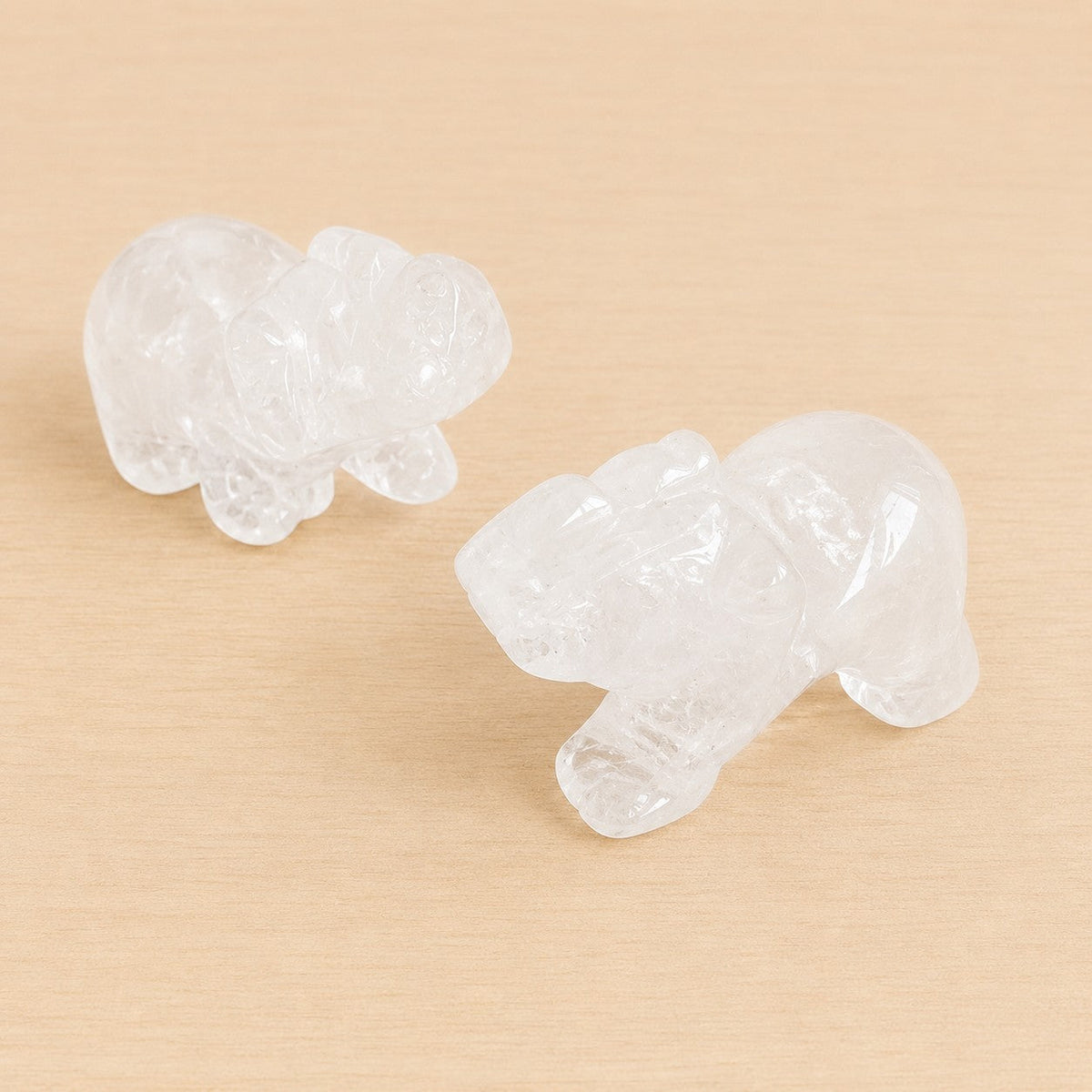 Éléphant Cristal de Roche 50mm (Brésil) - Nature Minérale