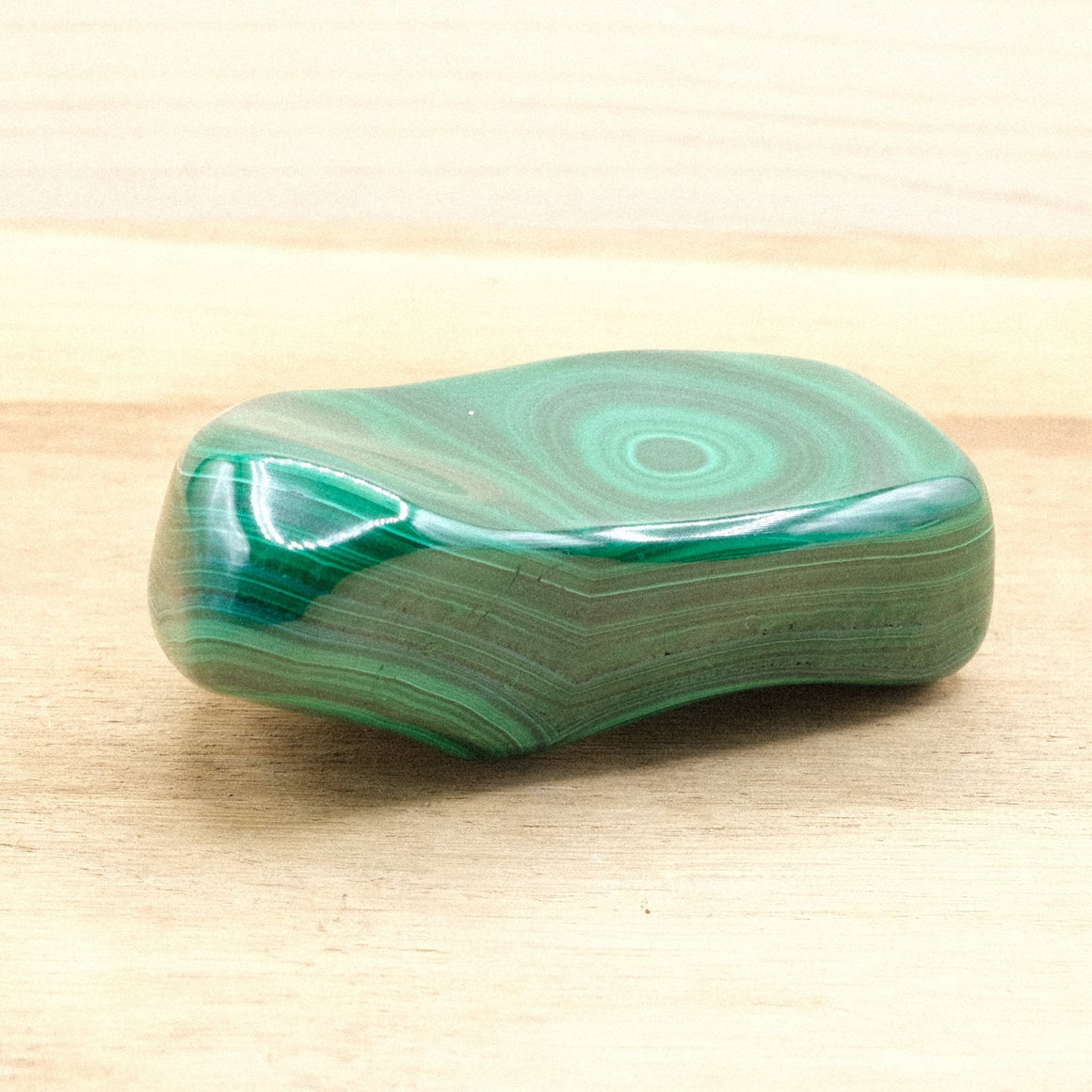 Forme Libre Polie Malachite AA N°9 - 240g (Congo) - Nature Minérale