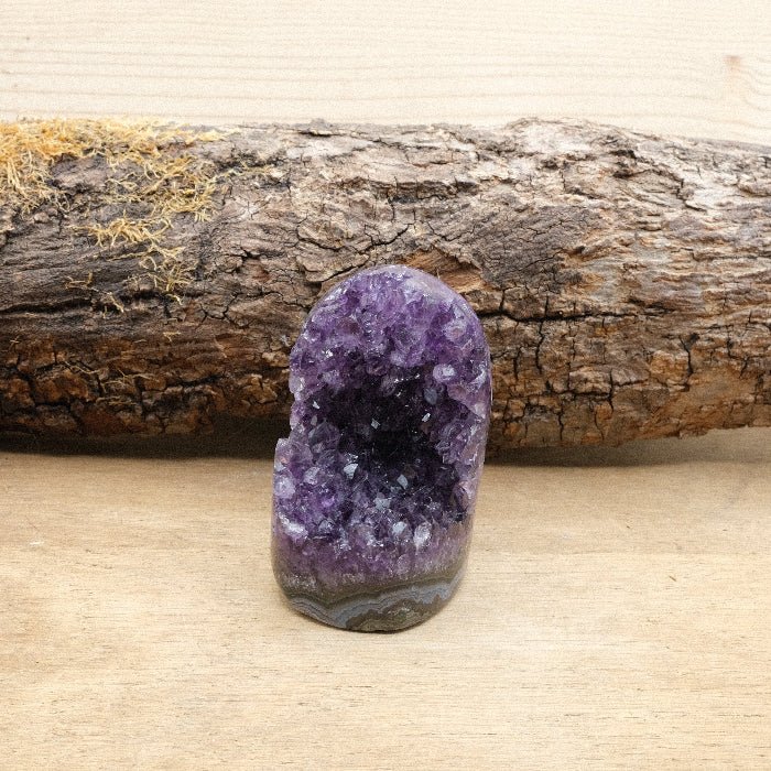 Géode d'Améthyste bords polis AAA - 215g n°408 - Nature Minérale