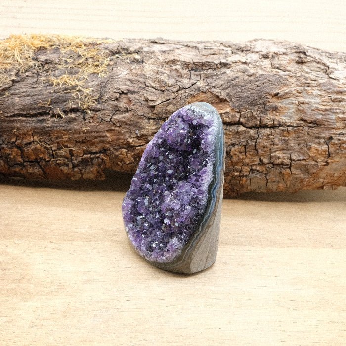 Géode d'Améthyste bords polis AAA - 218g n°449 - Nature Minérale