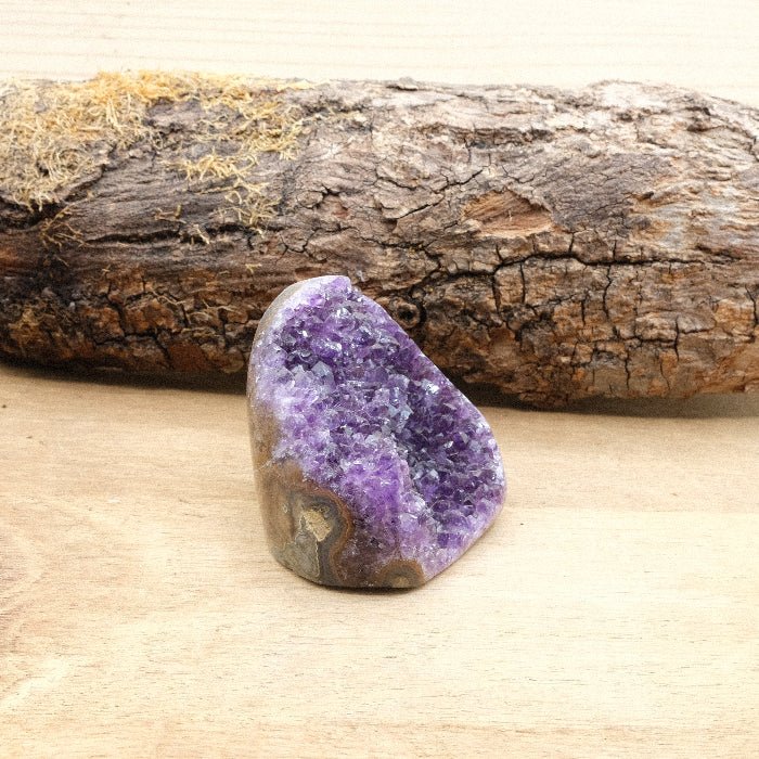 Géode d'Améthyste bords polis AAA - 254g n°444 - Nature Minérale